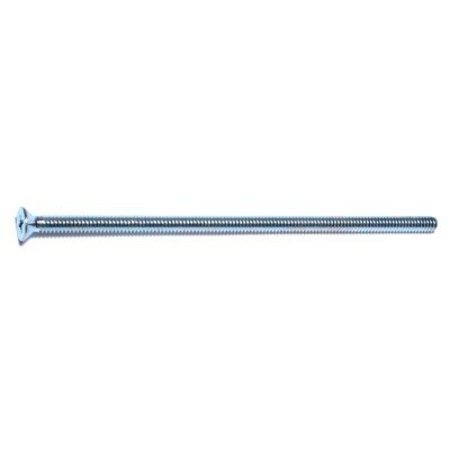 MIDWEST FASTENER #10-24 x 5 in Phillips Flat Machine Screw, Zinc Plated Steel, 8 PK 77402